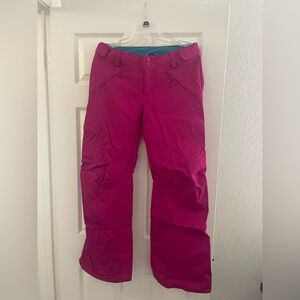 The North Face Teal and Magenta Snow Pants